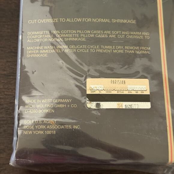 VTG New Dormisette Flannel Full Double Flat Sheet 2 Pillowcases 100% Cotton Blue - Picture 10 of 14